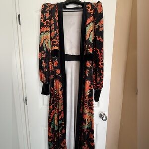 BlackMilk Dragon Rising Velvet Maxi Jacket
